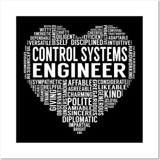 Control Systems Engineer Heart Posters and Art